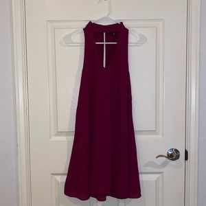 NWT Lulu’s High Neck Purple Dress